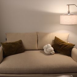 Crate & Barrel Gather Deep 89” Bench Sofa 