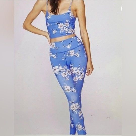 NEW! Spiritual Gangster Blue Floral Set- Top & Leggings