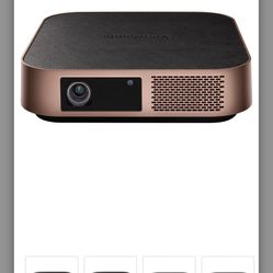 ViewSonic M2W Portable Smart LED DLP Projector, 700 ANSI Lumens, Full HD 1080p, Harman Kardon Speakers, Wireless Screen Mirroring, Bluetooth 4.2, USB-