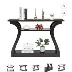 Entryway 47" SImple Style MDF Accent Console Table, Brown