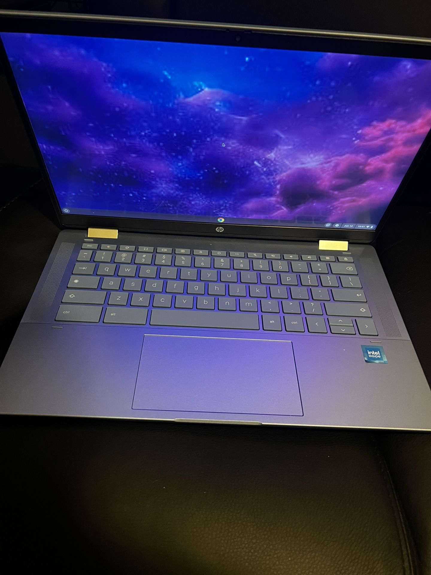 Hp Chrome Computer,blue