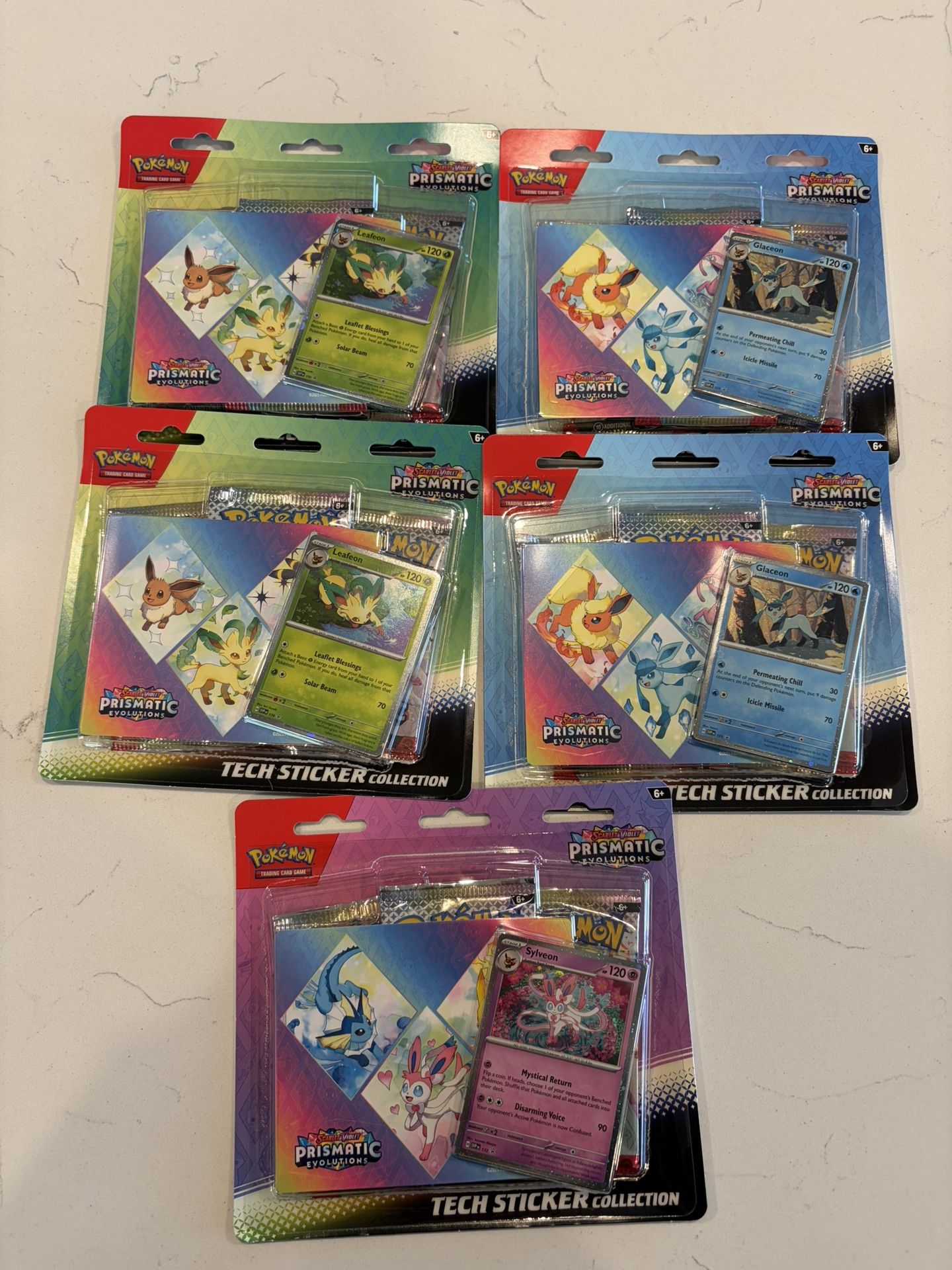 Pokémon Prismatic Evolutions Tech Sticker Collection