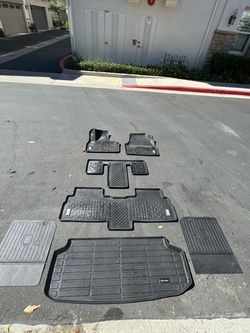 Kia EV9 custom branded all weather floor mats