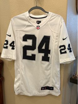 Nike NFL White On Field Marshawn Lynch #24 Jersey Short Sleeve Top Size Small