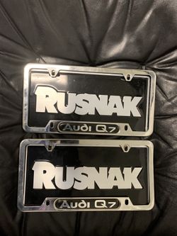 License plate frames20 apiece