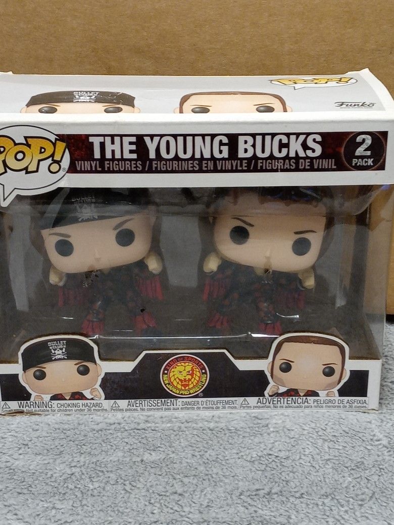 Funko Pop The Young Bucks 2 Pack Nick Matt Jackson Wrestling