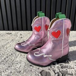 New - Pink Toddler Cowboy Boots 