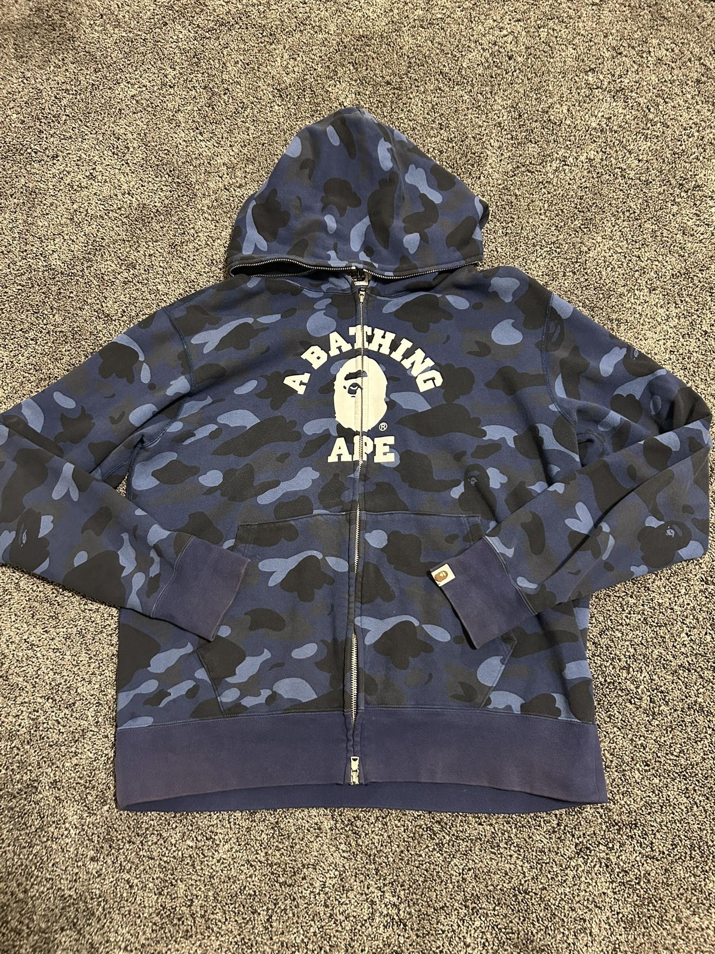 authentic bathing ape full zip