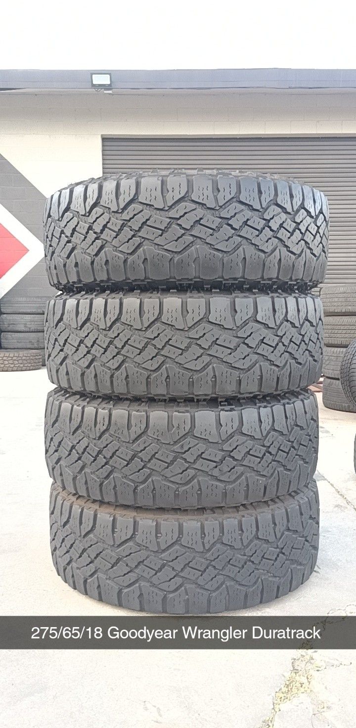 275/65/18 Goodyear Wrangler Duratrack 320$