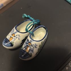 Delft blue Dutch miniature Clog