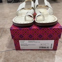 Tory Burch White Sandal 