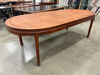 Antique Ming Dynasty Mahogany Dining Table with 2 Leaf Inserts