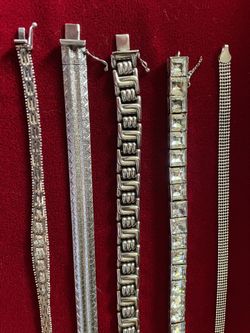 Sterling Silver Bracelet. Prices From $60 And Up