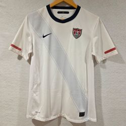Nike USA 2010 Football Soccer Youth XLarge World Cup White Home Jersey Authentic