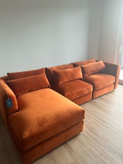 Burnt Orange Joybird Sectional