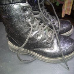 Black Glittery Boots