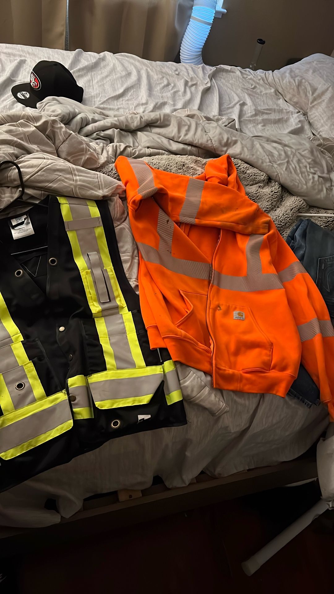 Surveyor Safety Vest And A Carhartt reflector Carhartt sweater