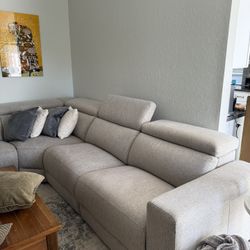 Costco Thomasville Sectional Gray Recliner Couch