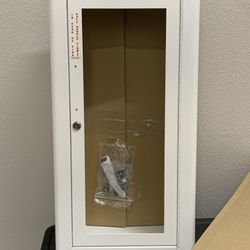 Fire Extinguisher Steel Cabinet with Lock Semi Recessed 