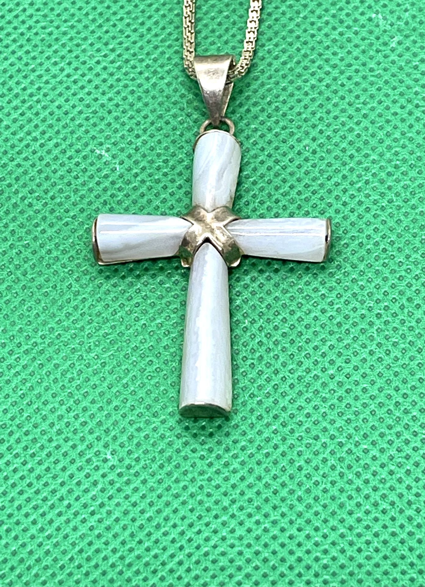 Long Sterling Chalcedony Necklace