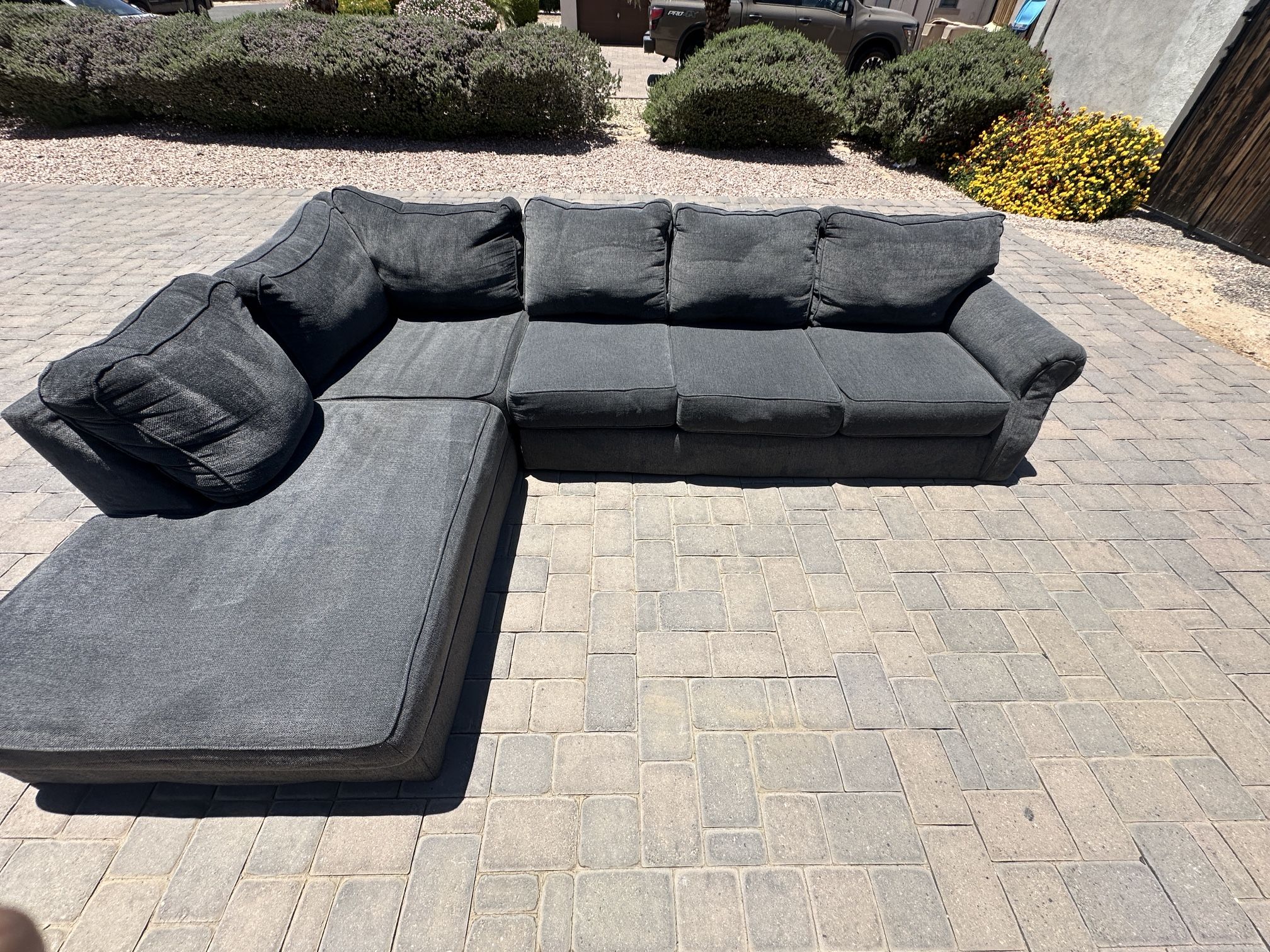 Charcoal Gray Sectional Sofa