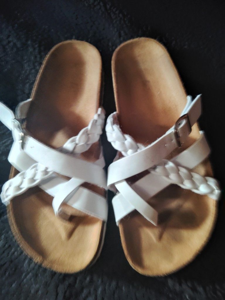 White New Sandles Size 9