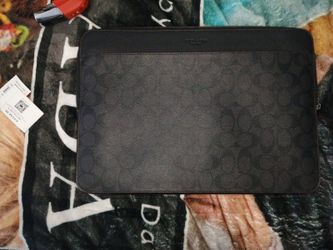 Coach Oxblood 15' Laptop Case