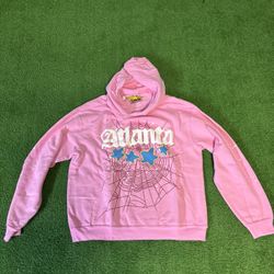 Atlanta Spider Pink Hoodie Size L
