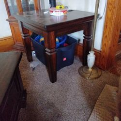 Wood Side Table