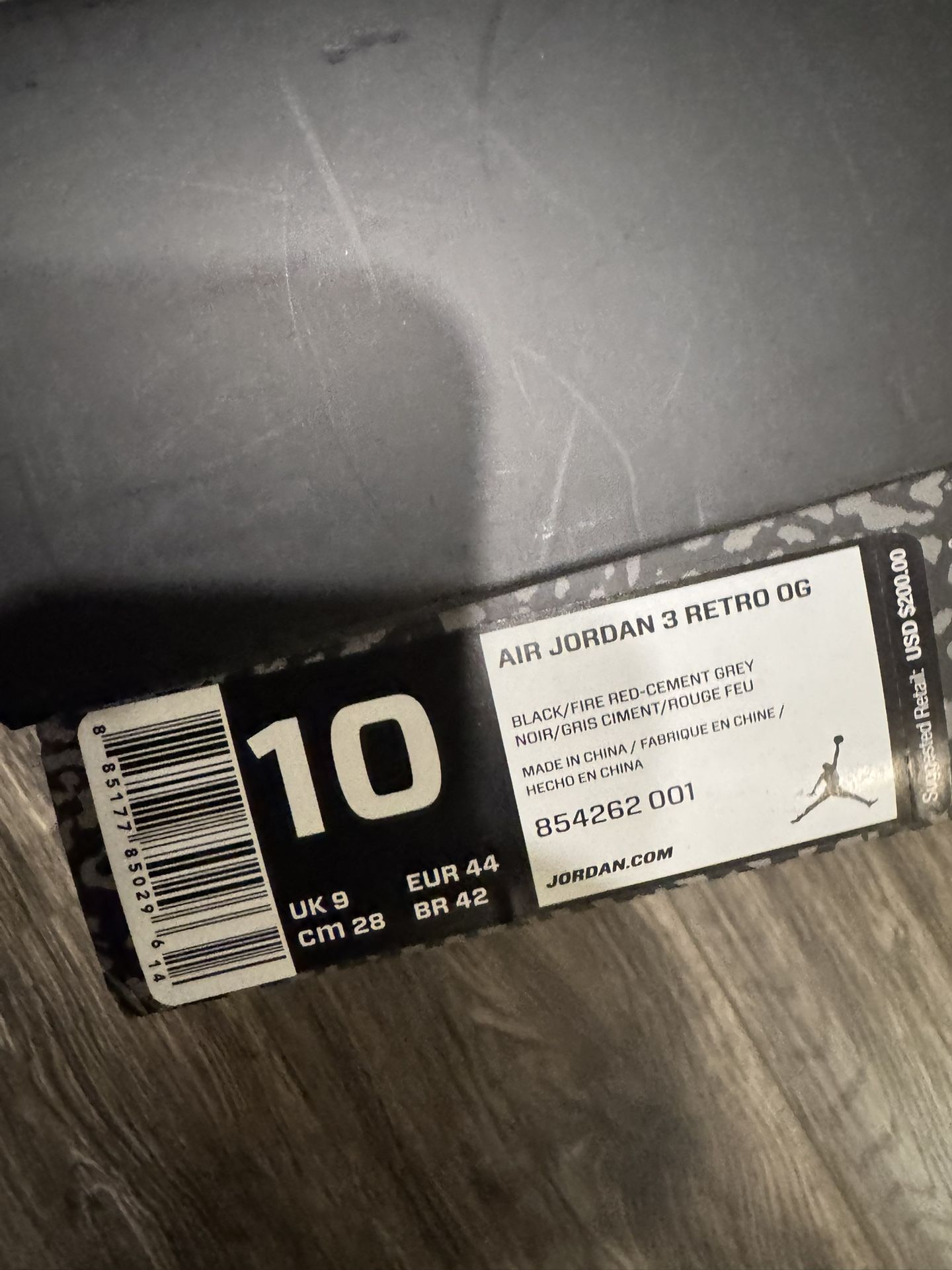 Jordan 3 Black Cement