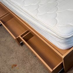 Twin bed with drawers $50