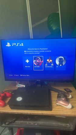 Monitor And Playstation4 
