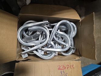 ICC Ceiling Mount J Hook 4” with Retainer Clip - Galvanized Steel Cable Management Hooks
