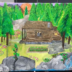 Painting Oil On Canvas 16" × 14*