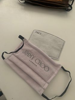 Jimmy Choo Authentic washable face mask with filter