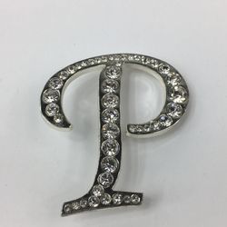 LETTER H PIN BROOCH 