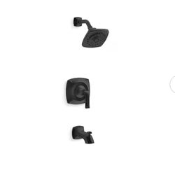 KOHLER
Rubicon 1-Handle 3-Spray Tub and Shower Faucet in Matte Black (Valve Included)