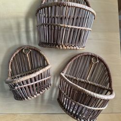 Various Wicker Containers  