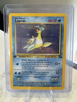 1st Edition Lapras Pokémon Card 
