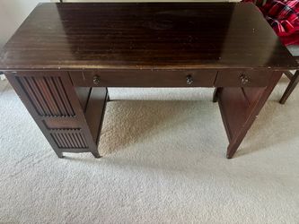Dark Wood Writing Desk with Drawers-Pier 1 Imports
