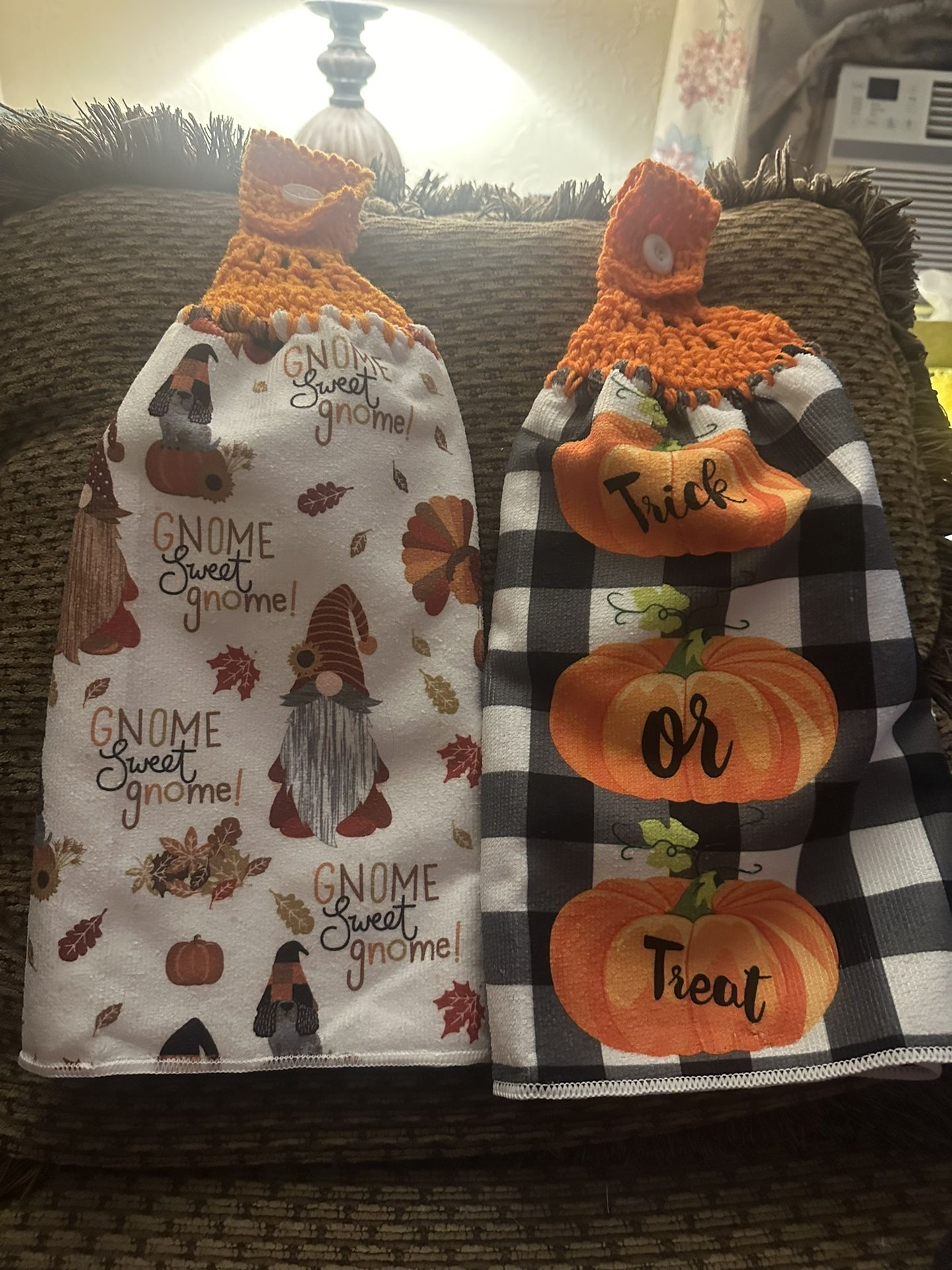 Handmade Fall Towels On Full Towel