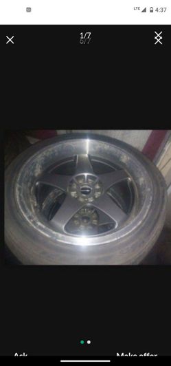 18-in Rims Staggered Deep Dish They Need Tires For Lug Universal fit Honda Civic Honda Accord Acura Integra and many other four lugs