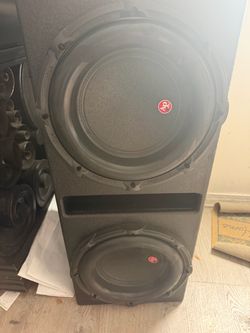 2 12 inch subs with 3 different amps