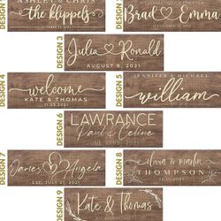 Personalized Wedding Signs- Price Varies 