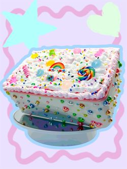 Birthday Cake Baby Wipes Refillable Dispenser Container 🎂