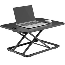 Ultra-Slim Single Top Height Adjustable Standing Desk Riser