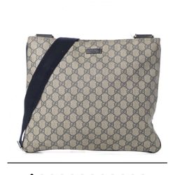 Gucci Supreme Messenger Bag Navy