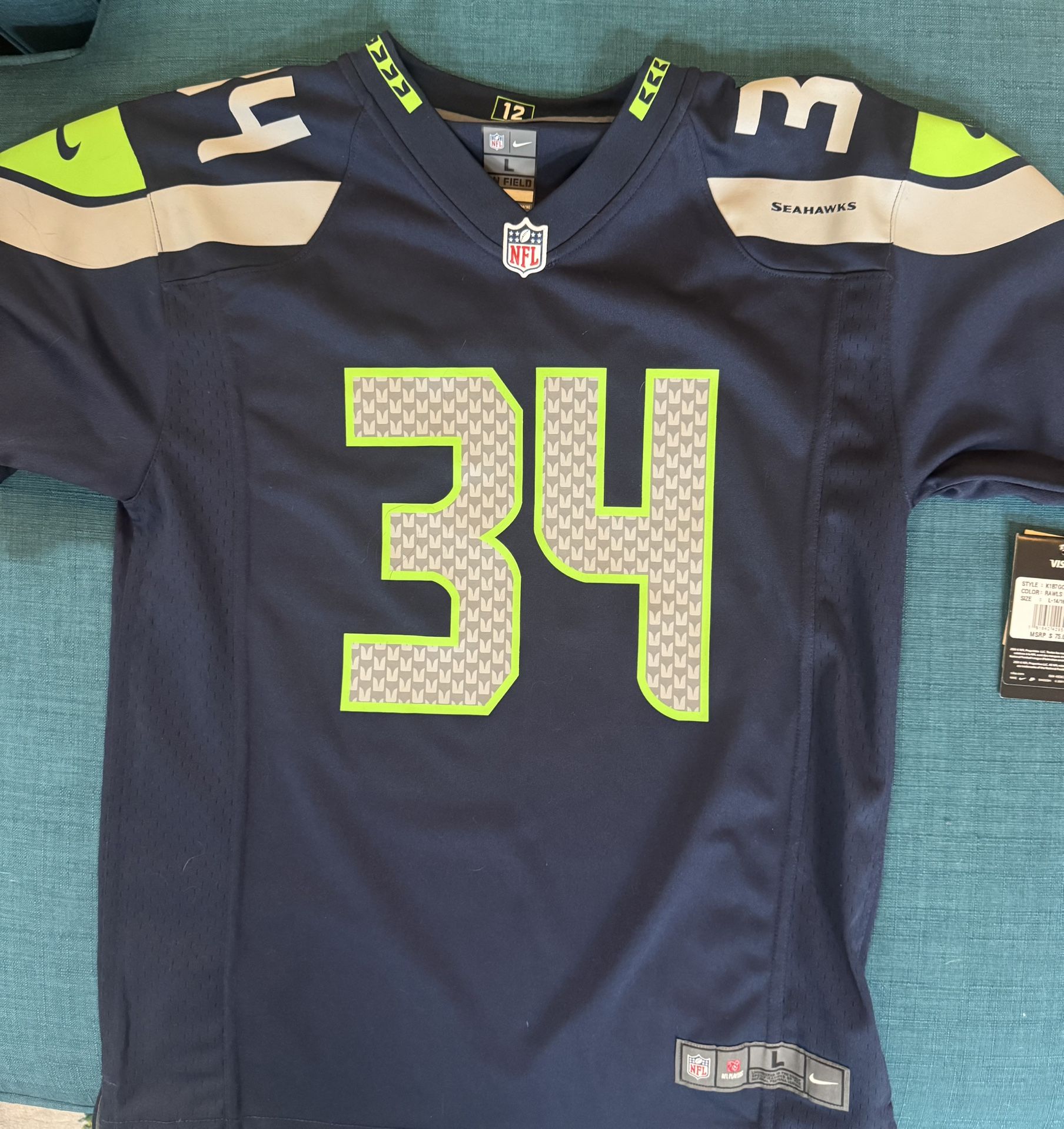 SEATTLE SEAHAWKS Jersey - #34 Rawls