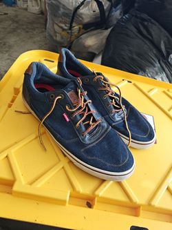 Levi's Denim Navy Sneakers Size 13