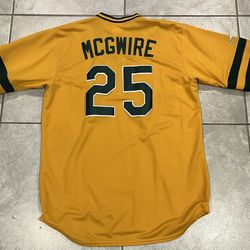 Mark McGwire Oakland Athletics Majestic Baseball Jersey XL authentic All Stitched Preowned
